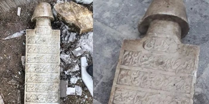 Tarihi mezar taşını vatandaşlar buldu