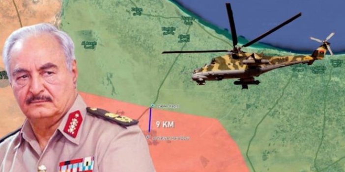 Libya ordusundan Hafter'e 5 farklı noktada operasyon