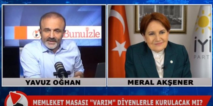 Meral Akşener, canlı yayında konuştu