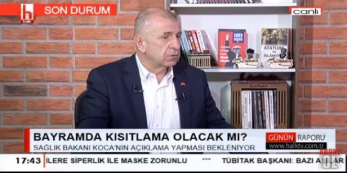 İYİ Partili Ümit Özdağ Halk TV canlı yayınında konuştu