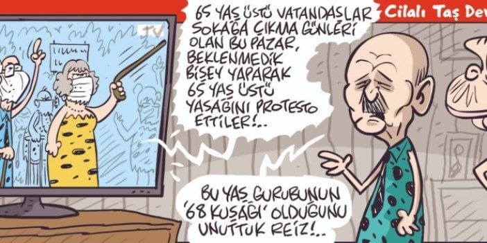 Mizahın usta ismi Emre Ulaş çizdi: 68 kuşağı 65 yaş olursa böyle olur