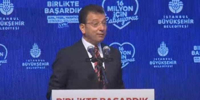 Ekrem İmamoğlu canlı yayında konuştu