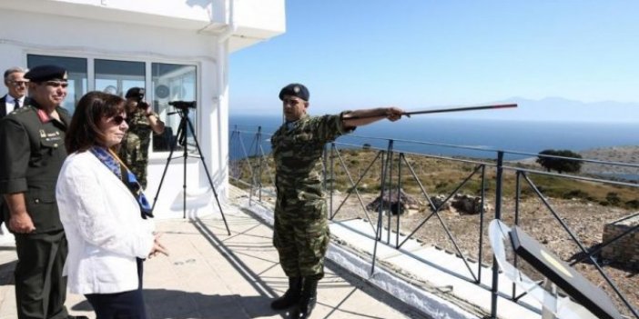 Yunanistan Cumhurbaşkanı'ndan tahrik: 16 yıldır Yunan işgalindeki Aydın’a bağlı Eşek Adası'nı ziyaret etti