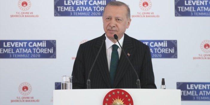 Erdoğan'dan cami açılışında Ayasofya mesajı