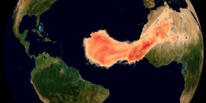 Devasa toz bulutu uzaydan görüntülendi: 8 bin kilometre yol kat etti