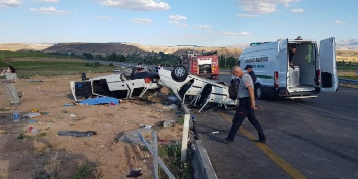 Kayseri- Kahramanmaraş yolunda feci kaza: 1 ölü, 9 yaralı