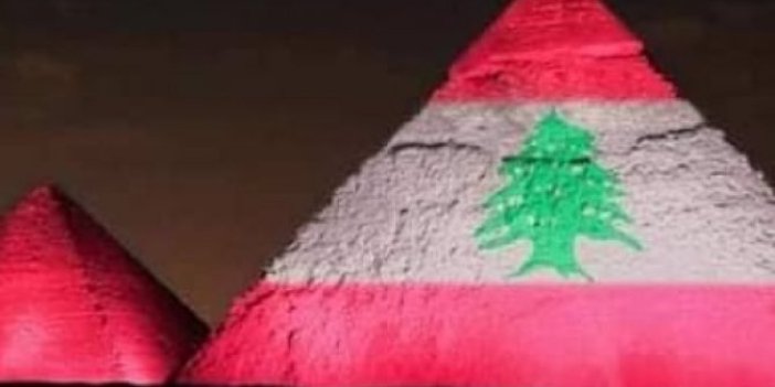 Pramitler Lübnan bayrağı renklerinde