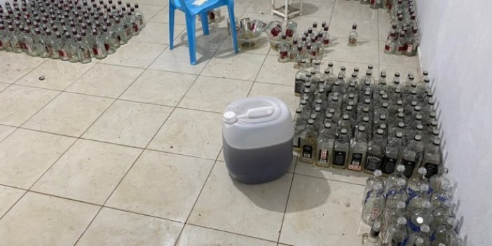 Gaziantep'te sahte içki operasyonu: 5 gözaltı
