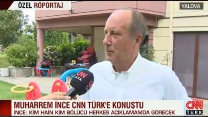 Muharrem İnce, CHP'nin CNN Türk boykotunu deldi