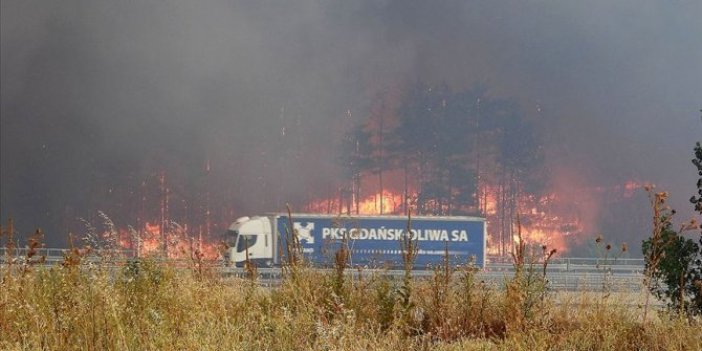 Bulgaristan sınırındaki yangın kısmen kontrol altında