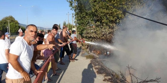 Balıkesir'de korkutan yangın