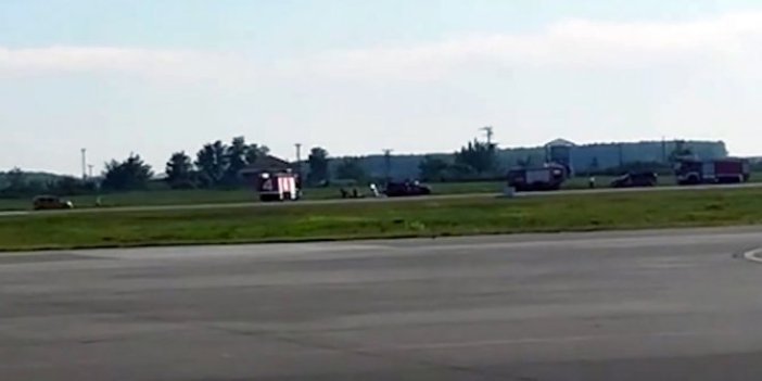 Samsun'da uçağın inişi yürekleri ağza getirdi