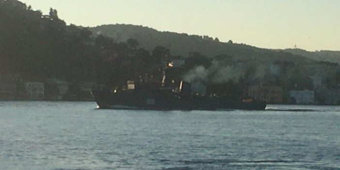 Rus mayın tarama gemisi İstanbul Boğazı'ndan geçti