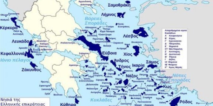 Yunan medyası bu haritayı tartışıyor: 'Türkiye ile savaş çıkarsa Ege'deki 3 bin adayı nasıl kurtaracağız'