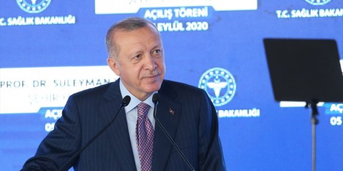 Cumhurbaşkanı Erdoğan, Prof. Dr. Süleyman Yalçın Hastanesi açılışında böyle konuştu: Mesafe diyoruz uyulmuyor, maske diyoruz uyulmuyor