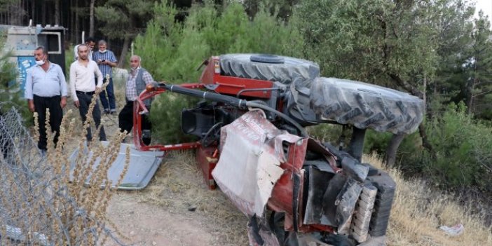 Kahramanmaraş'ta traktör devrildi! Yaralılar var
