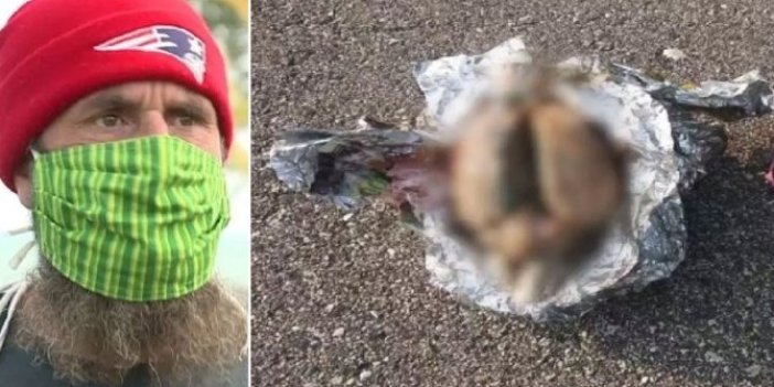 Sahilde folyoya sarılı halde buldu, tavuk yemeği sandı ama…