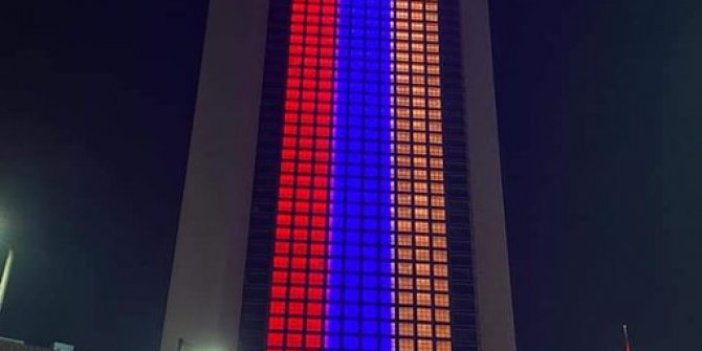Abu Dabi'de binalara Ermenistan bayrağının renkleri yansıtılmıştı