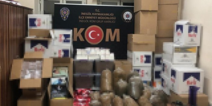 Bursa'da kaçak tütün operasyonu
