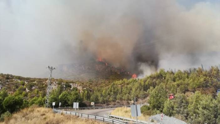 Mersin'deki orman yangını kontrol altına alındı (09 Ekim 2020)