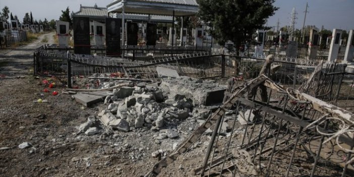 Ermenistan'dan alçak saldırı, Terter'de mezarlık ziyaretindeki sivilleri öldürdüler