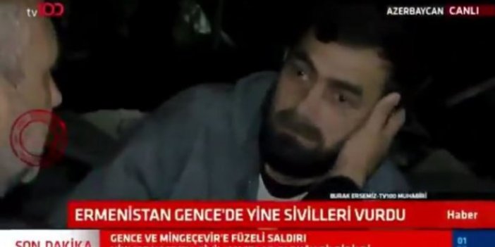 Ermenistan sivilleri uykuda öldürdü, TV 100 muhabiri Burak Ersemiz çekinerek sordu bütün ailesini kaybeden Azerbaycanlı bakın ne cevap verdi