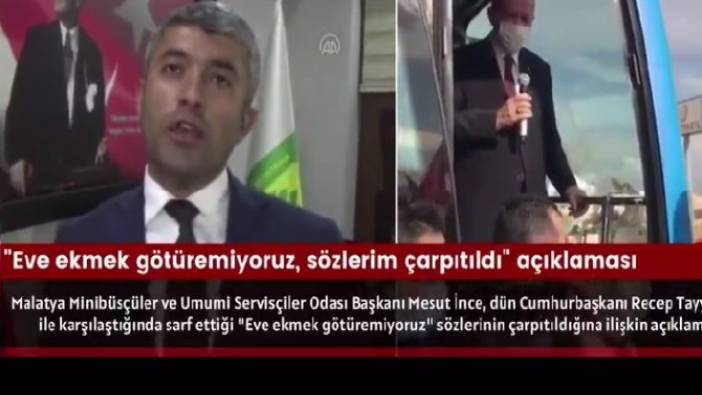 Önce “Eve ekmek götüremiyoruz”, sonra "O tepkiyi beklemiyorduk" dedi, Erdoğan'ın "Al çay iç" dediği servisçi şimdi de 'şakalaştıklarını' söyledi