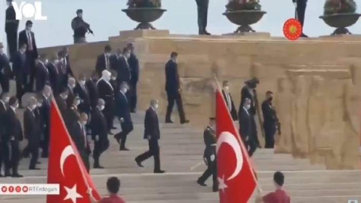 Atatürk'ün ebedi istirahatgahı Anıtkabir'de 'reis' sloganları atıldı