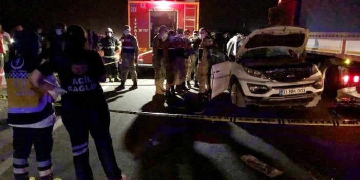 Hatay’da kına gecesi dönüşü feci kaza. Cip ile TIR çarpıştı: 3 ölü, 2 yaralı