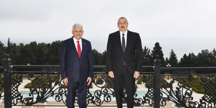 Binali Yıldırım'dan Azerbaycan Cumhurbaşkanı Aliyev'e ziyaret