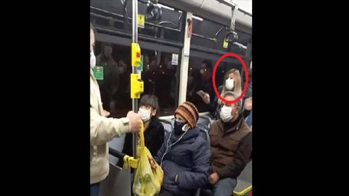 Belediye otobüsünde korona virüs paniği. Kadının konuşmasını duyan şoka girdi