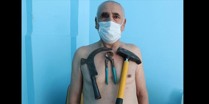Şanlıurfa'nın mıknatıs adamı. Görenler hayrete düşüyor