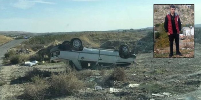 Adıyaman'da feci kaza. Kontrolden çıkarak şarampole yuvarlandı