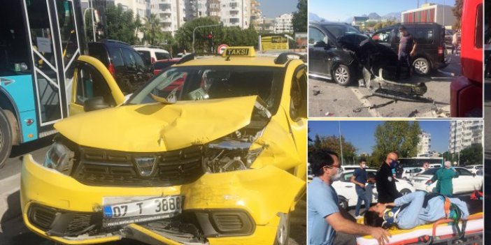 Ehliyetine el konulan sürücü dehşet saçtı. 8 araç karıştı, can pazarı yaşandı