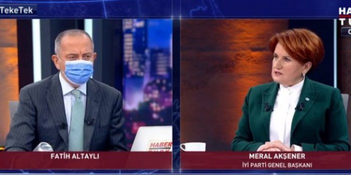 İYİ Parti Genel Başkanı Meral Akşener, Habertürk TV canlı yayınında açıkladı