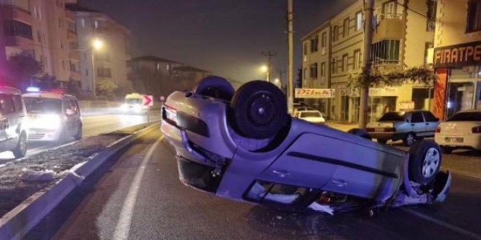 50 metre sürüklenen araçtan sapasağlam çıktı