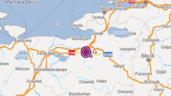 Bursa'da deprem (06 Aralık 2020)