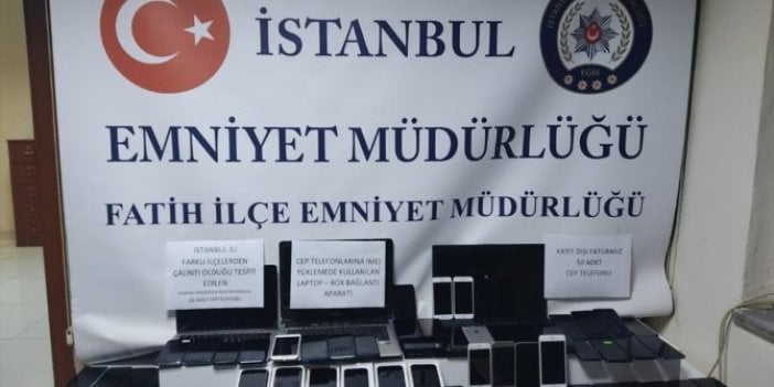 İstanbul'da 86 çalıntı ve kaçak cep telefonu ele geçirildi