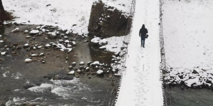 Tunceli'de 132 köy yolu kardan kapandı