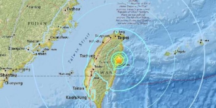 Tayvan’da 6.7 büyüklüğünde deprem