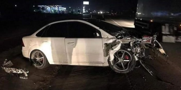 Konya’da feci kaza, otomobilin motoru 25 metre uzağa fırladı