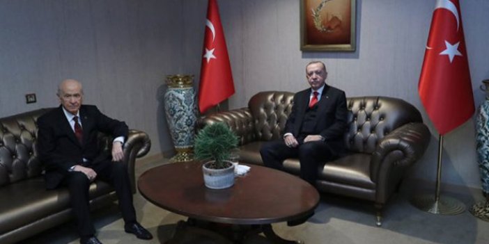 Cumhurbaşkanı Recep Tayyip Erdoğan MHP Genel Bahçeli ile bir araya geldi