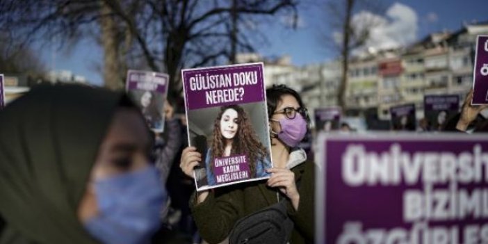 Beşiktaş'ta Gülistan Doku için eylem