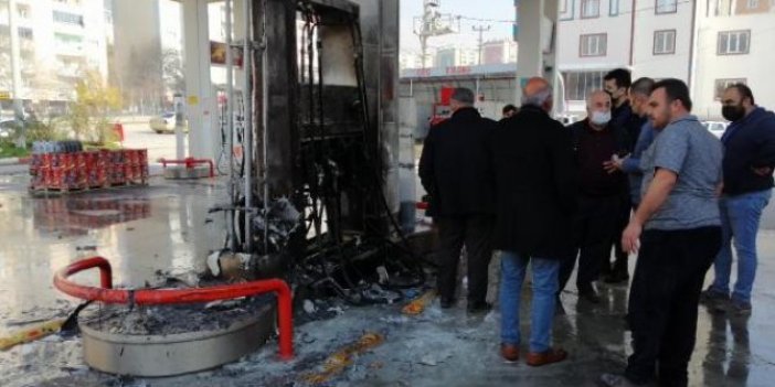 Kahramanmaraş'ta faciadan dönüldü. Akaryakıt istasyonunda yangın