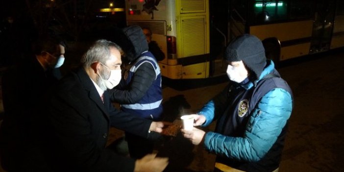 Yavuz Bingöl'den polislere çorba servisi