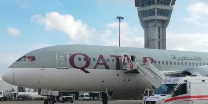 Katar uçağı, Şanlıurfa’ya zorunlu iniş yaptı
