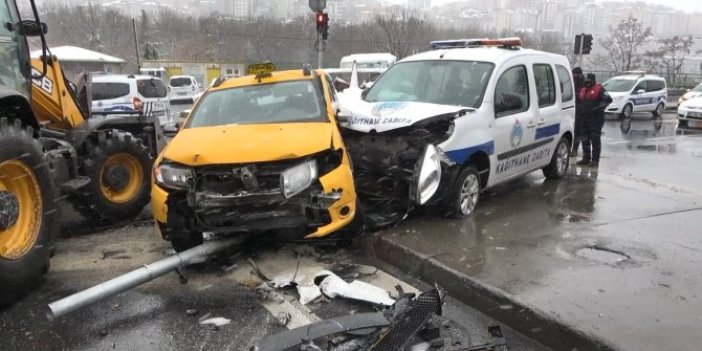 Kağıthane’de trafik kazası: 1 yaralı
