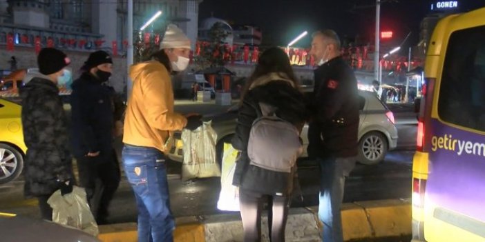 Taksim'de genç kız elini cebine attığında şoku yaşadı
