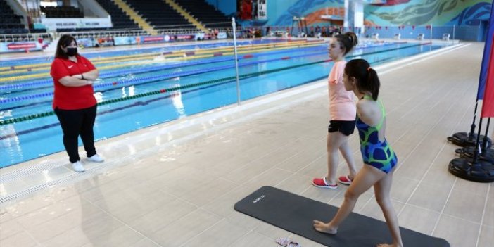 Türkiye’yi Tokyo Paralimpik Oyunları’nda temsil edecek yüzücüler Trabzon’da kampta