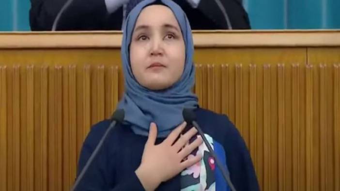 Meral Akşener kürsüyü Doğu Türkistanlı genç kıza bıraktı Meclist TV yayını kesti